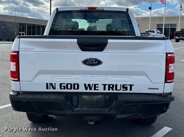 image for item FG0025 2018 Ford F150 Crew Cab flatbed pickup truck