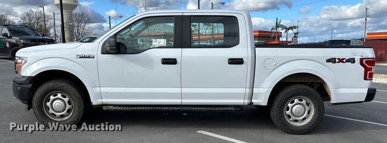 image for item FG0025 2018 Ford F150 Crew Cab flatbed pickup truck