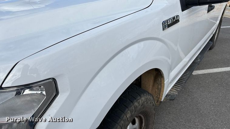 image for item FG0025 2018 Ford F150 Crew Cab flatbed pickup truck