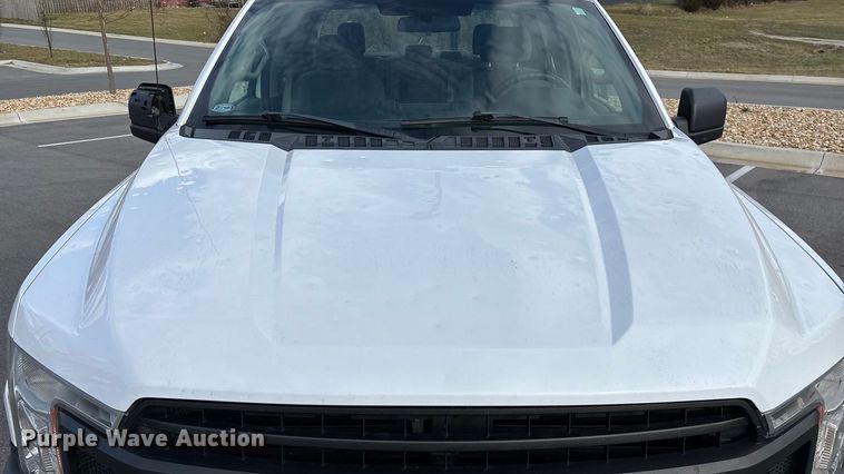 image for item FG0025 2018 Ford F150 Crew Cab flatbed pickup truck