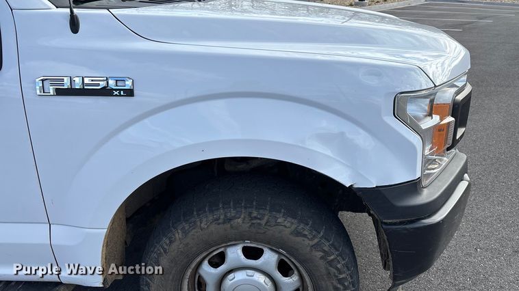 image for item FG0025 2018 Ford F150 Crew Cab flatbed pickup truck