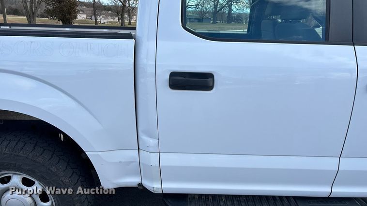 image for item FG0025 2018 Ford F150 Crew Cab flatbed pickup truck