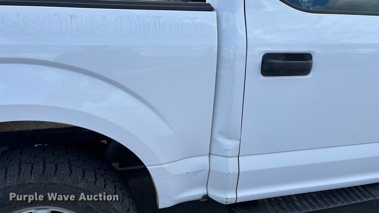 image for item FG0025 2018 Ford F150 Crew Cab flatbed pickup truck