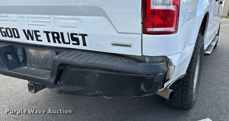 image for item FG0025 2018 Ford F150 Crew Cab flatbed pickup truck