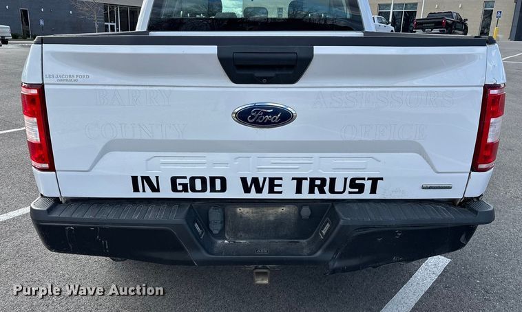 image for item FG0025 2018 Ford F150 Crew Cab flatbed pickup truck