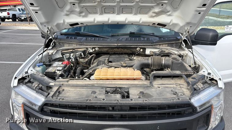 image for item FG0025 2018 Ford F150 Crew Cab flatbed pickup truck