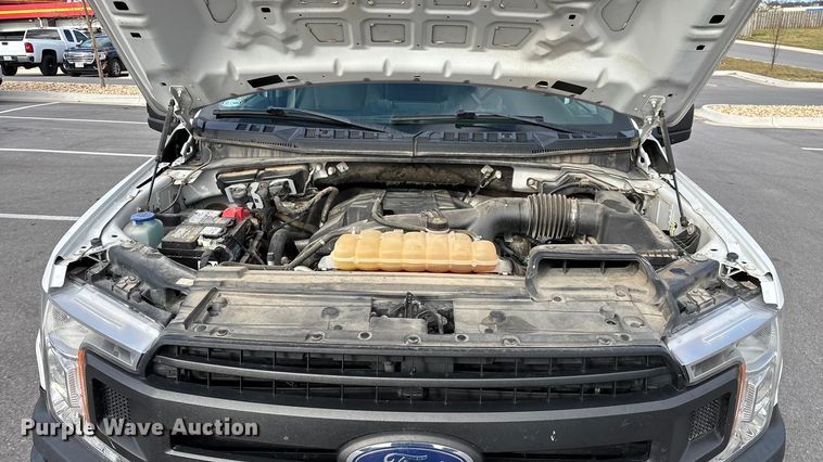 image for item FG0025 2018 Ford F150 Crew Cab flatbed pickup truck