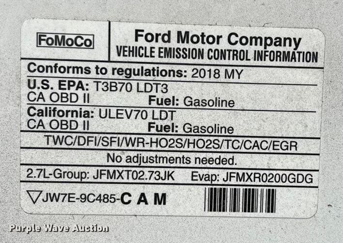 image for item FG0025 2018 Ford F150 Crew Cab flatbed pickup truck