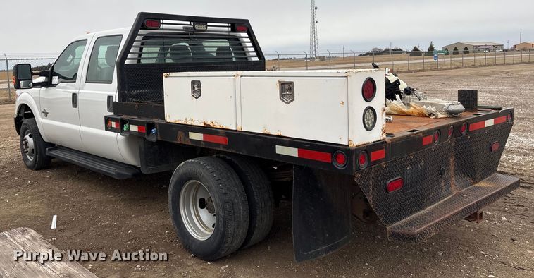 image for item FG2531 2016 Ford F350 Super Duty Ext. Cab flatbed pickup truck