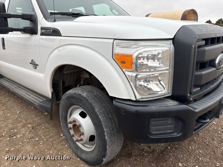 image for item FG2531 2016 Ford F350 Super Duty Ext. Cab flatbed pickup truck