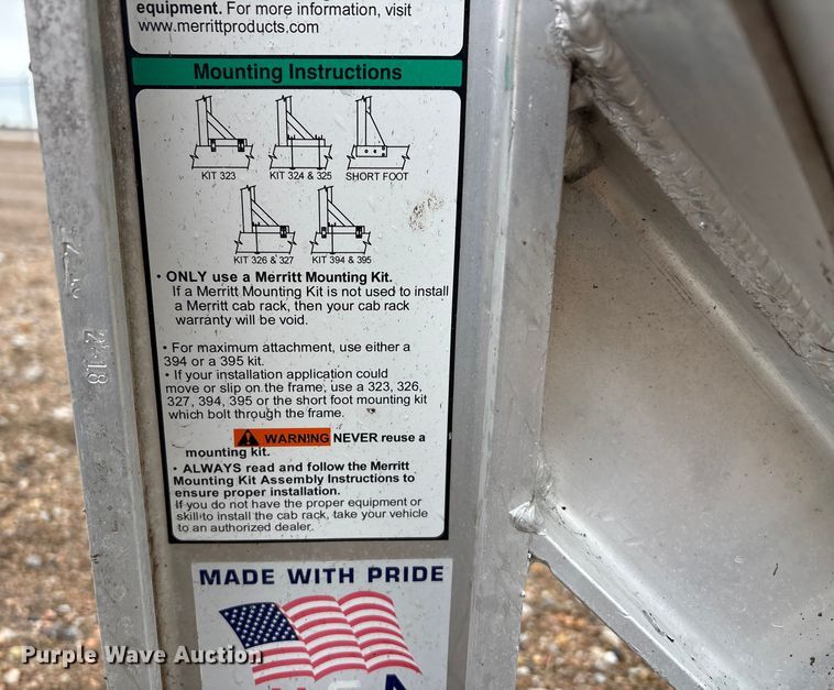 image for item FG2535 Merritt headache rack