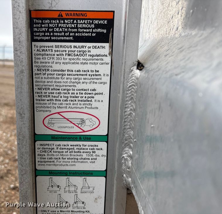 image for item FG2535 Merritt headache rack