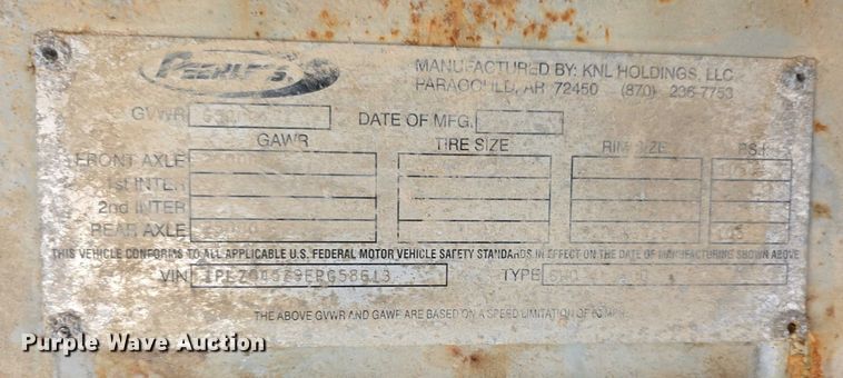 image for item FI0718 2014 Peerless SWO45100 walking floor trailer