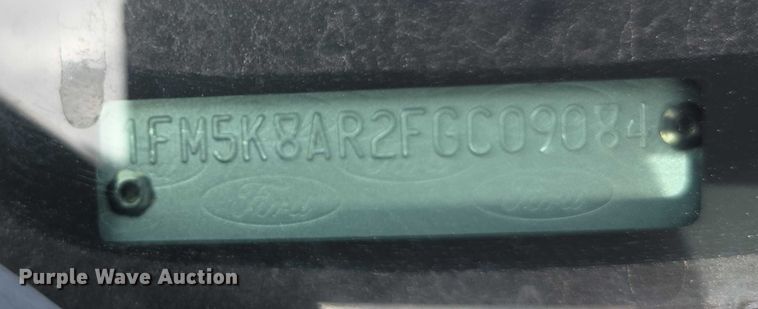 image for item FI0778 2015 Ford Explorer Police Interceptor SUV