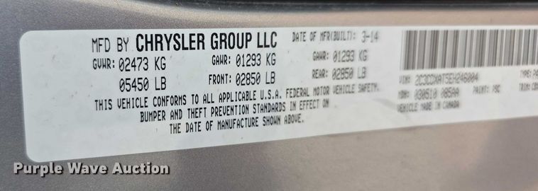 image for item FI0779 2014 Dodge Charger Police Interceptor 