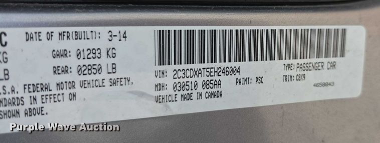 image for item FI0779 2014 Dodge Charger Police Interceptor 