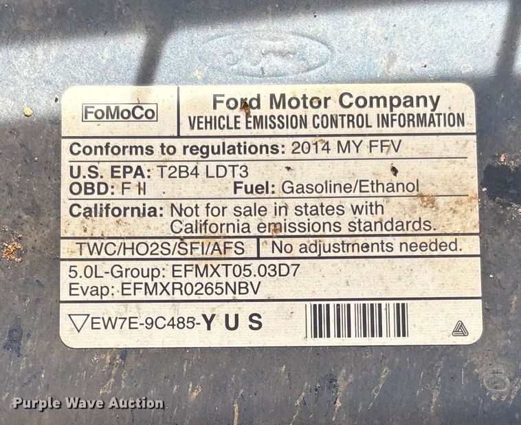 image for item FI1605 2014 Ford F150 Crew Cab pickup truck