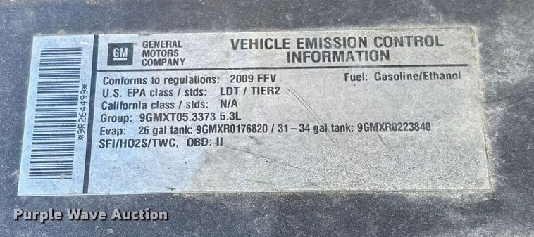 image for item FI1634 2009 Chevrolet Tahoe Police Special Service SUV