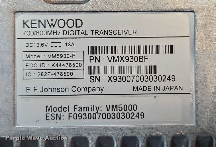 image for item FN5517 Kenwood radios