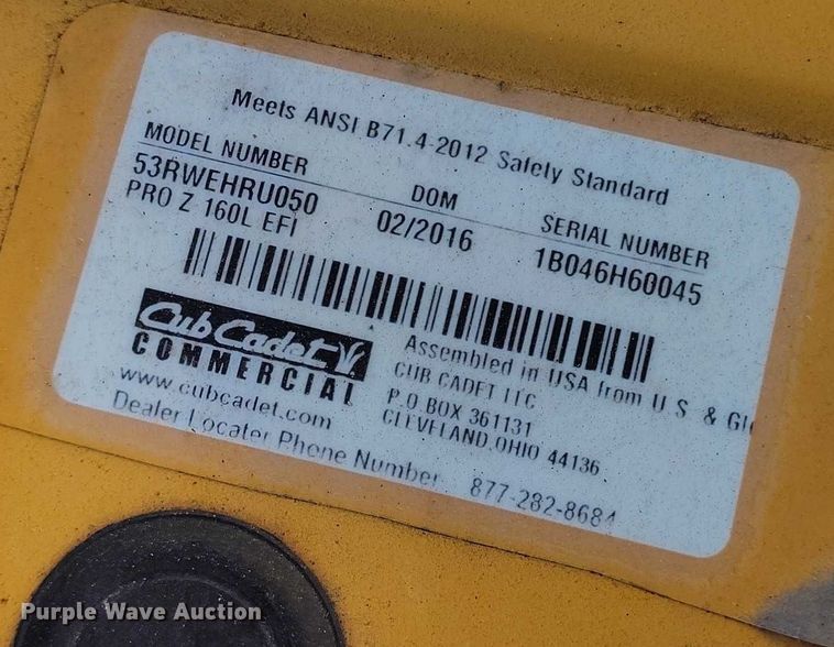 image for item IH9404 (3) Cub Cadet ZTR lawn mowers