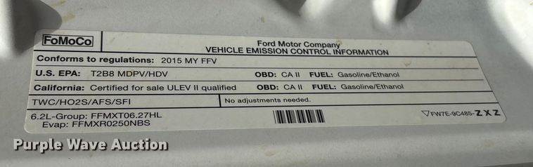 image for item OE9262 2015 Ford F250 Super Duty XL pickup truck