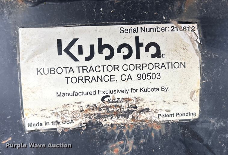 image for item OE9330 Kubota snow plow