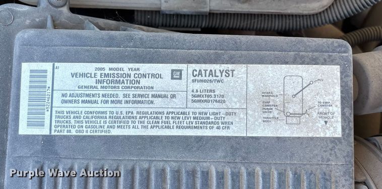 image for item OE9339 2005 Chevrolet Silverado 1500 Ext. Cab pickup truck