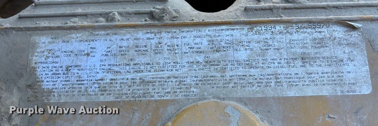 image for item DU6937 1994 Ford LTL9000 semi truck