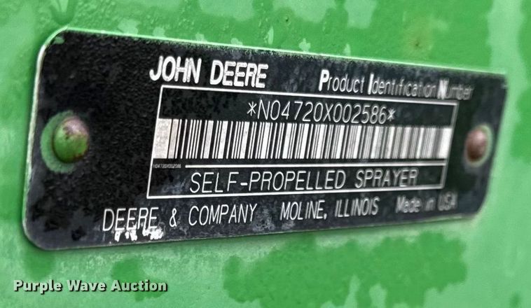 image for item EN0184 2005 John Deere 4720 sprayer