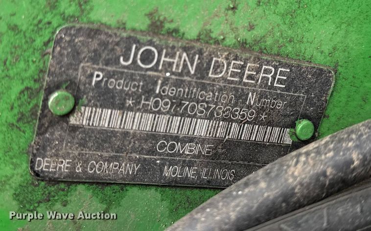 image for item EN0188 2009 John Deere 9770 STS combine