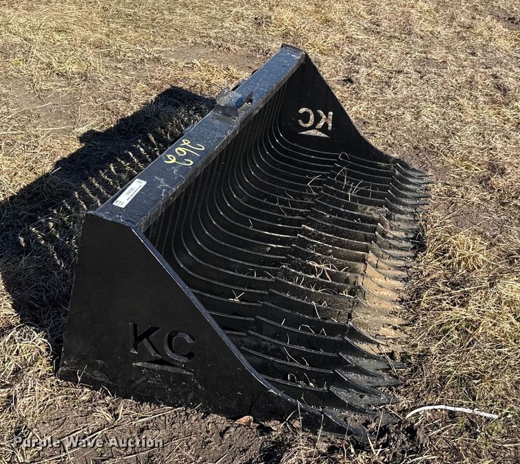 image for item EN0220 KC skid steer rock bucket