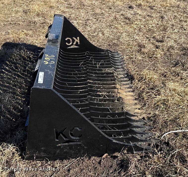 image for item EN0220 KC skid steer rock bucket