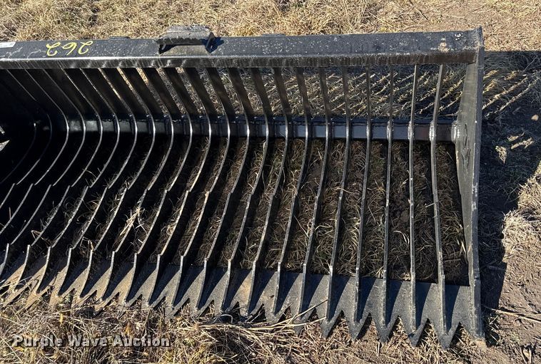 image for item EN0220 KC skid steer rock bucket