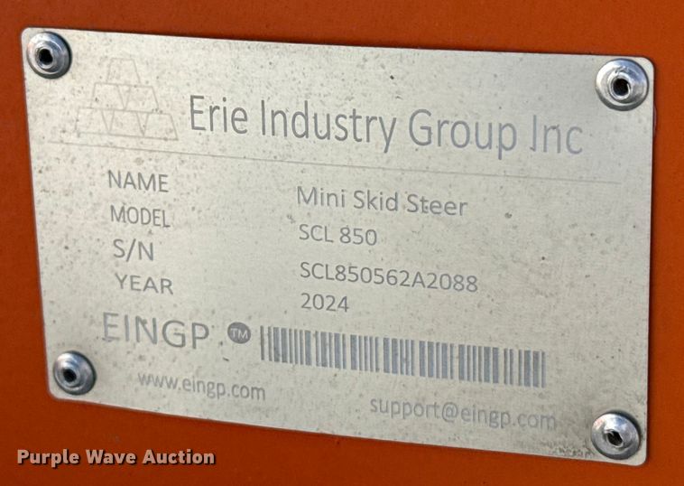 image for item EP2812 2024 Erie Industry Group SCL 850 compact utility loader