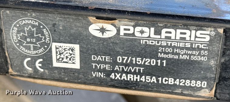 image for item EP2831 2012 Polaris Ranger utility vehicle