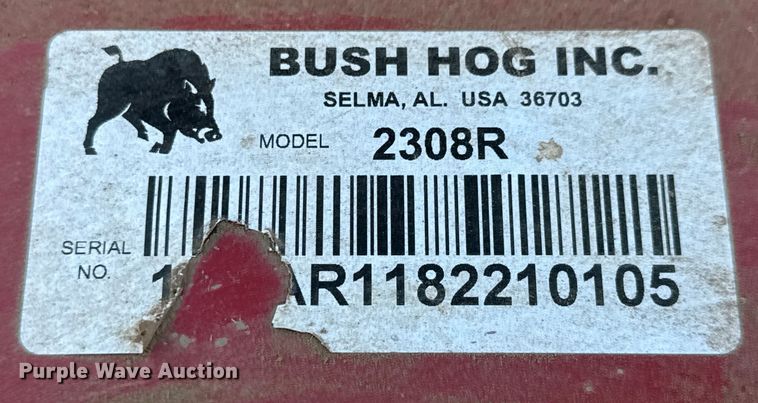 image for item ET4347 Bush Hog  2308R rotary mower