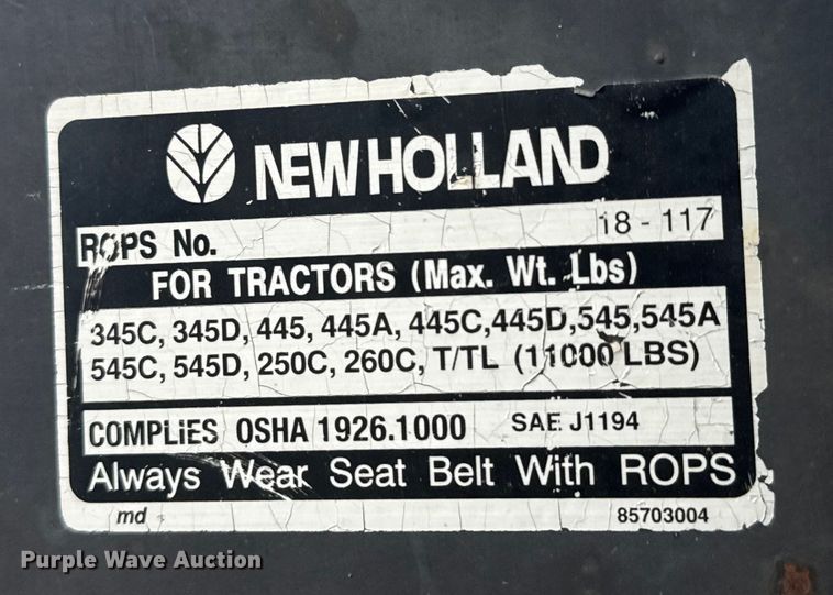 image for item ET4356 1999 New Holland 545D tractor