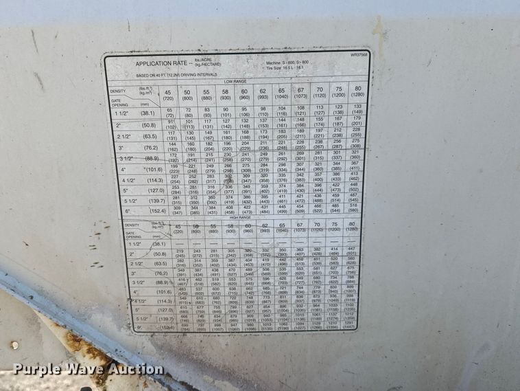 image for item ET4415 Willmar Super 600 spreader