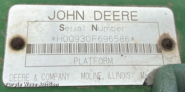 image for item EU7159 John Deere 930F flex head