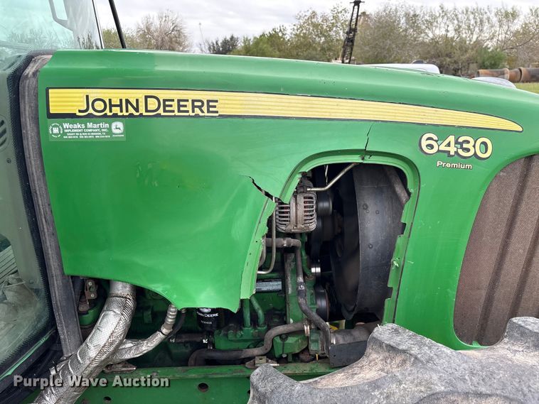 image for item EU7160 2008 John Deere 6430 MFWD tractor