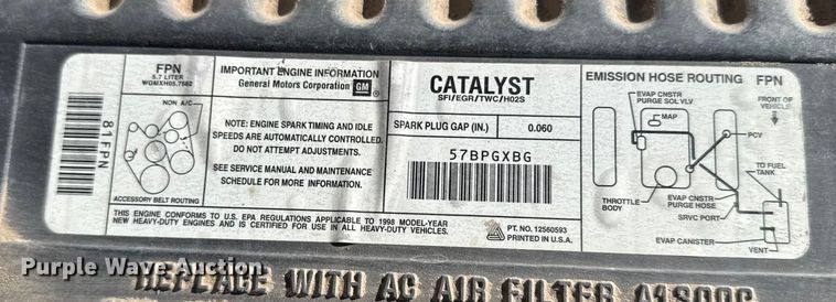 image for item FB0622 1998 Chevrolet C2500 pickup truck