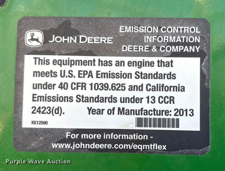 image for item FG2577 2013 John Deere 4730 sprayer