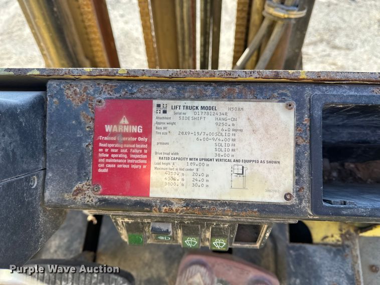 image for item FG2579 Hyster H50XM forklift