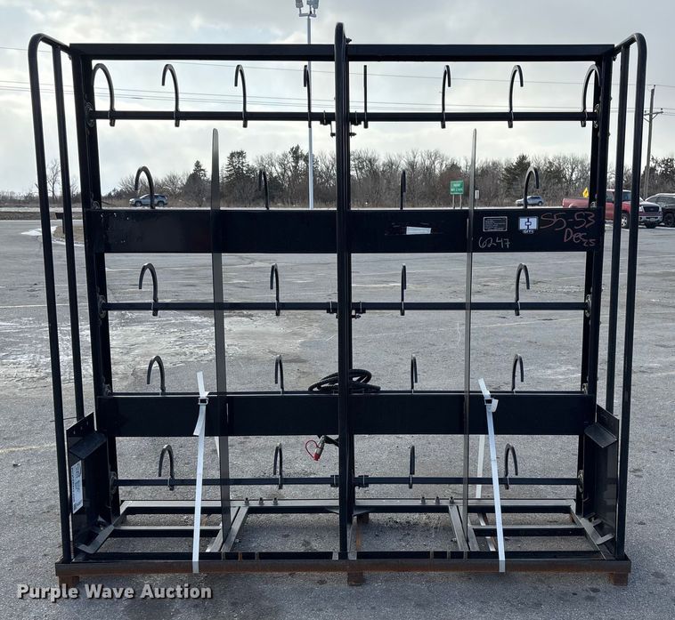 image for item FG2617 2025 Giyi HBC85 skid steer bale accumulator grapple