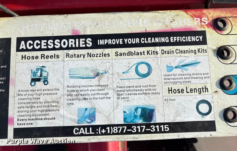 image for item FG2623 High Pressure Washer 016-02-4000/1.2-01 hot pressure washer