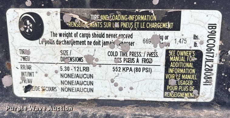 image for item FG2625 2018 Baretto 912 trencher