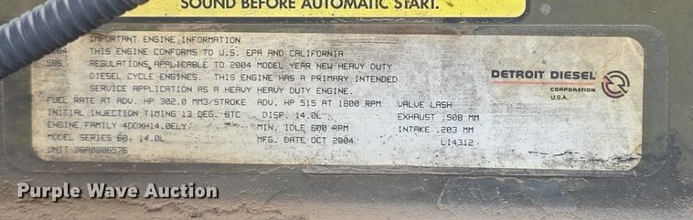 image for item FI0743 2005 Freightliner CST120 semi truck