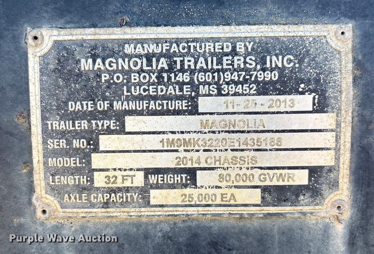 image for item FI1630 2014 Magnolia Adams fertilizer tender trailer