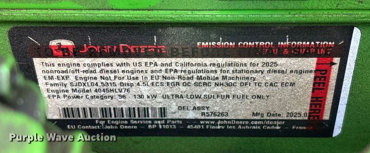 image for item YA1992 2025 John Deere 5090E MFWD tractor