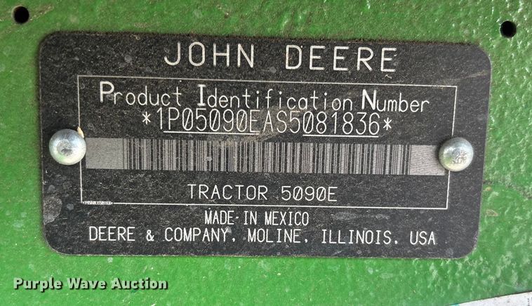 image for item YA1992 2025 John Deere 5090E MFWD tractor